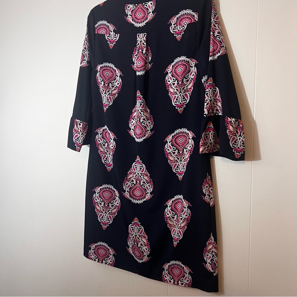 NWOT Crown & Ivy Vibrant Pink and Navy Dress Size 6 - Picture 11 of 13